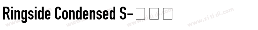 Ringside Condensed S字体转换